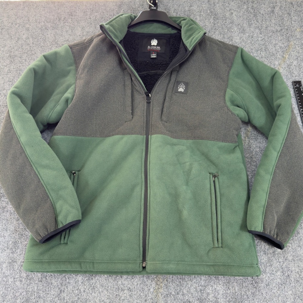 Alaskan Hardgear by Duluth Trading Co Fleece Lined Jacket Green Size L Tall